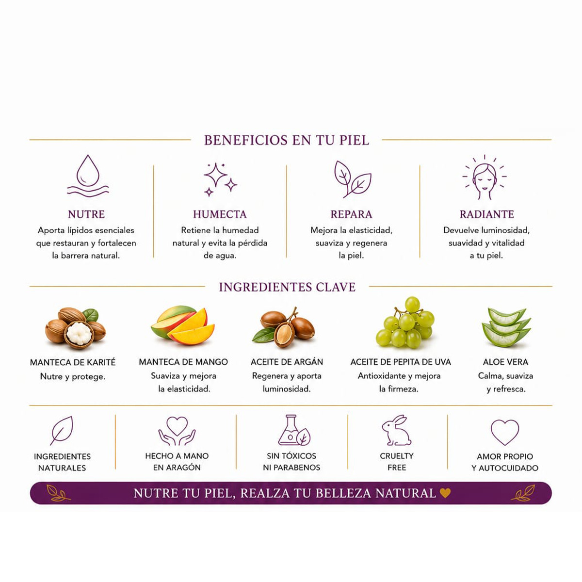 Ritual "Nutrición Dorada" - Mantequillas Corporales Anhidras - Imagen 2